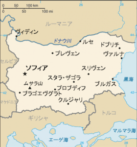 ブルガリアの地図